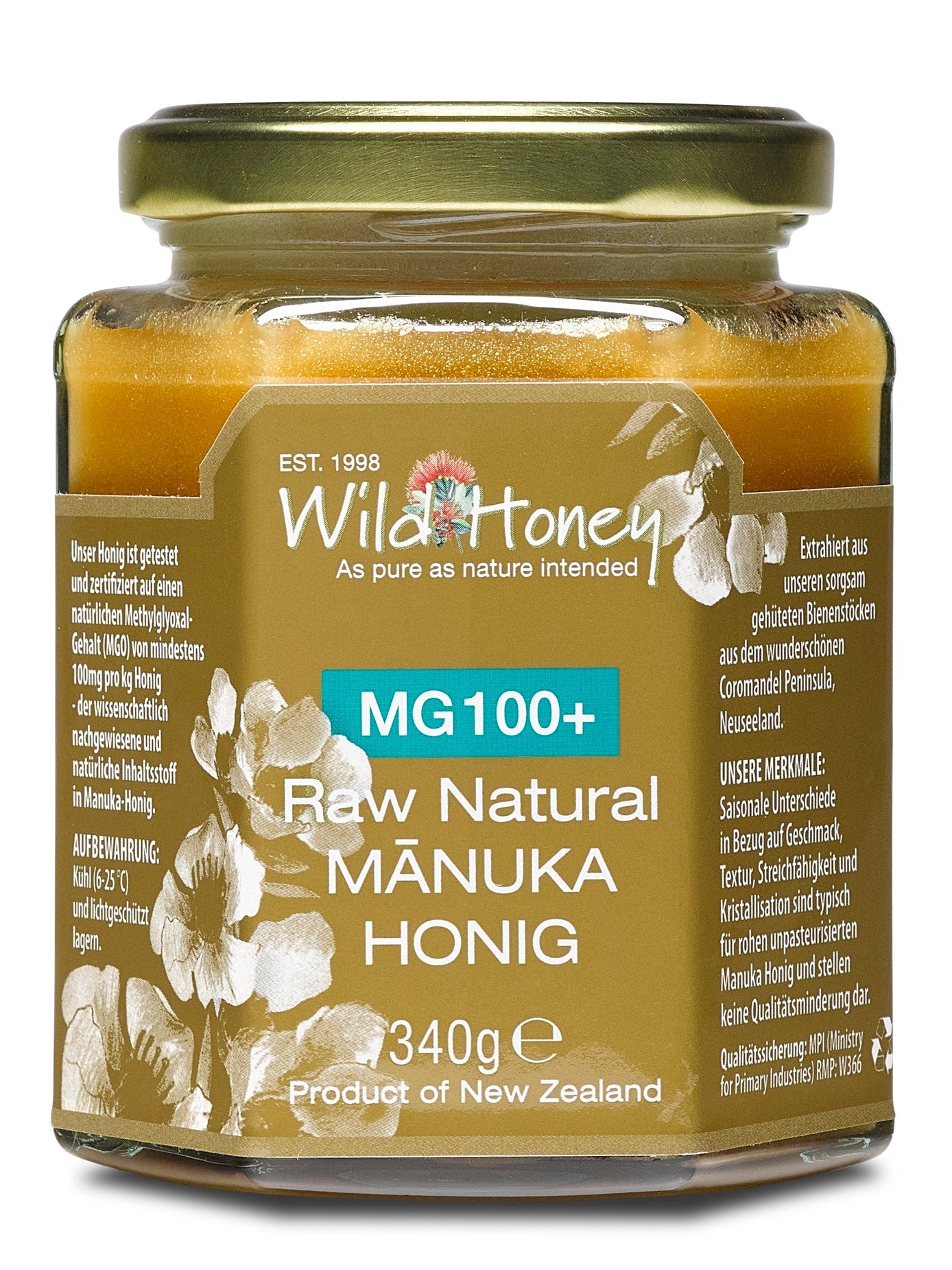 Manuka Honig MGO 100+ - Wild Honey Trade GmbH