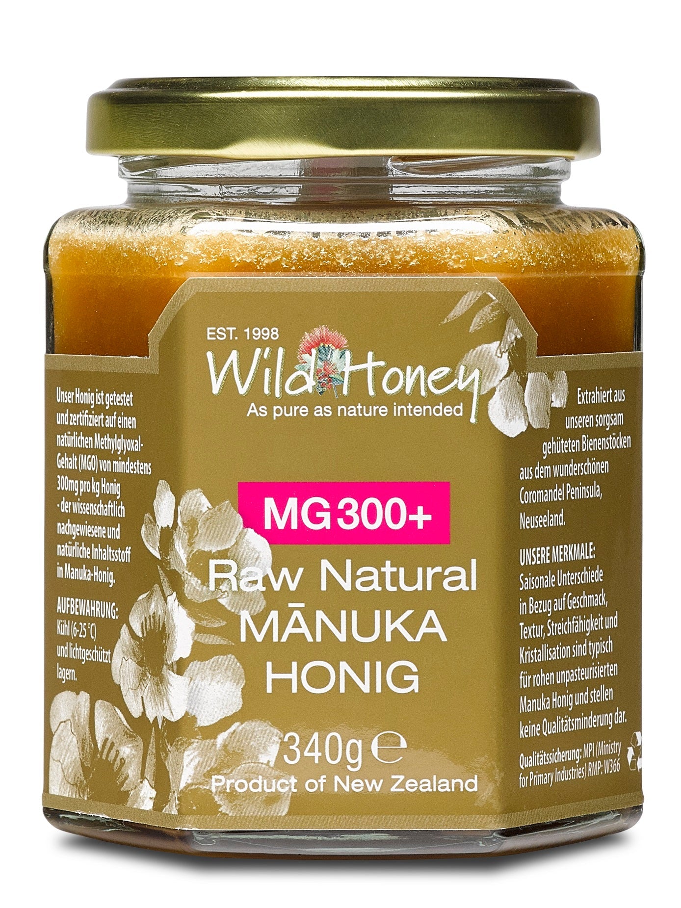 Manuka Honig MGO 300+ - Wild Honey Trade GmbH