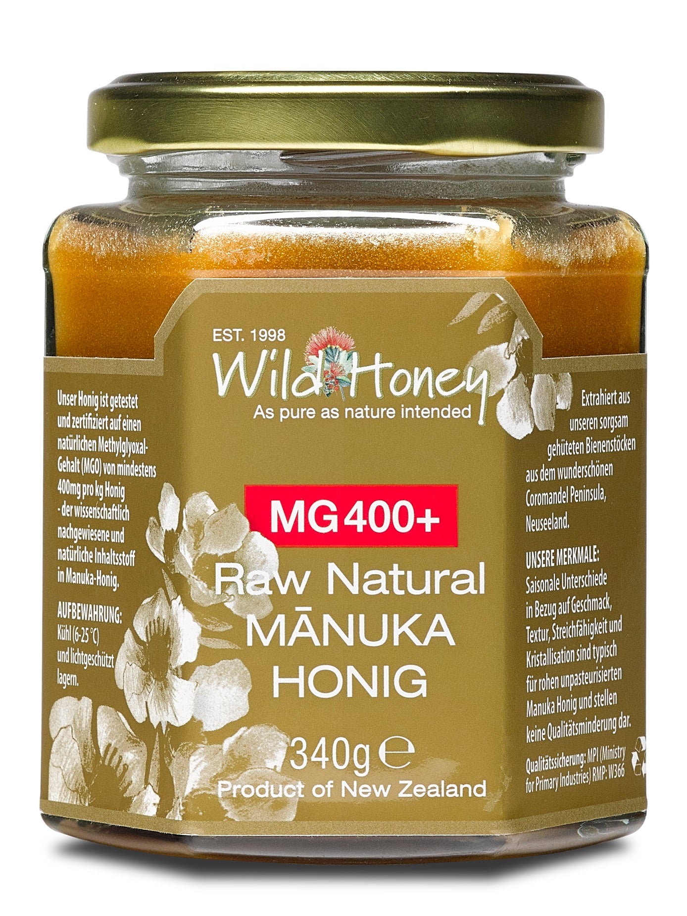 Manuka Honig MGO 400+ - Wild Honey Trade GmbH