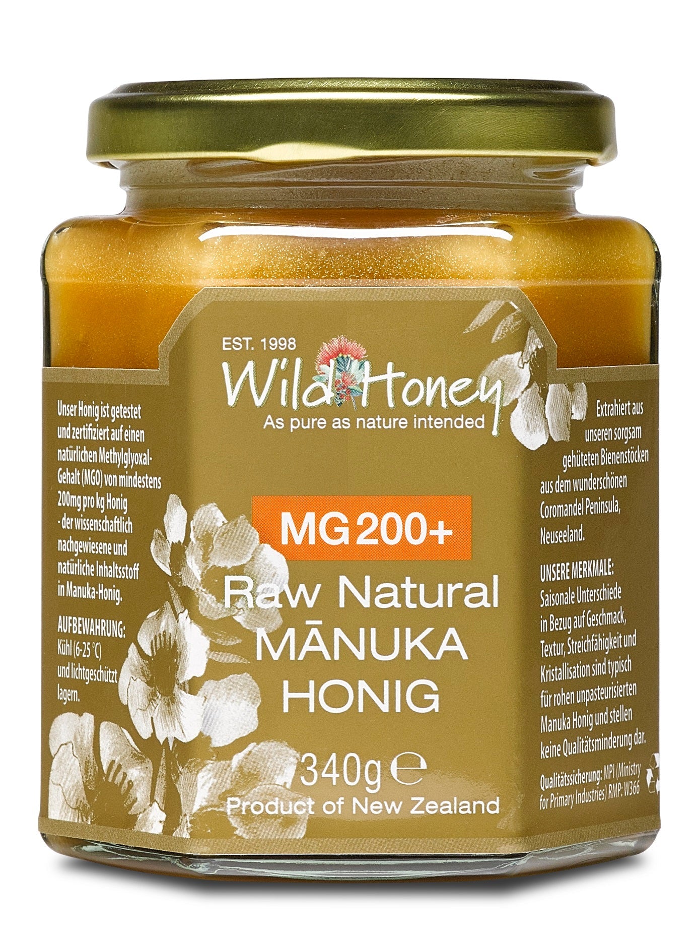 Manuka Honig MGO 200+ - Wild Honey Trade GmbH