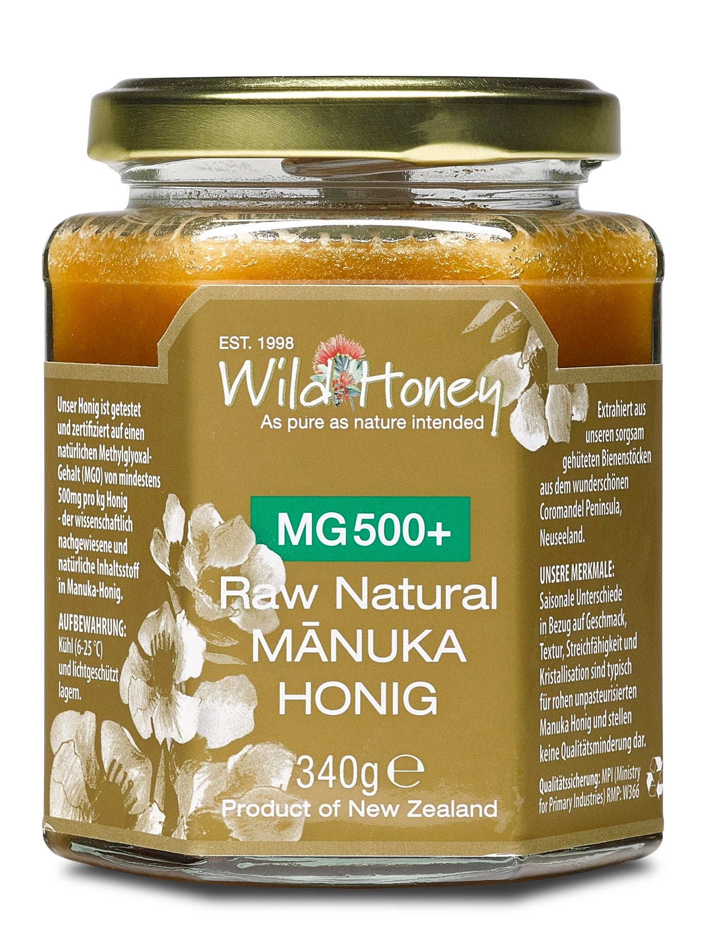 Manuka Honig MGO 500+ - Wild Honey Trade GmbH