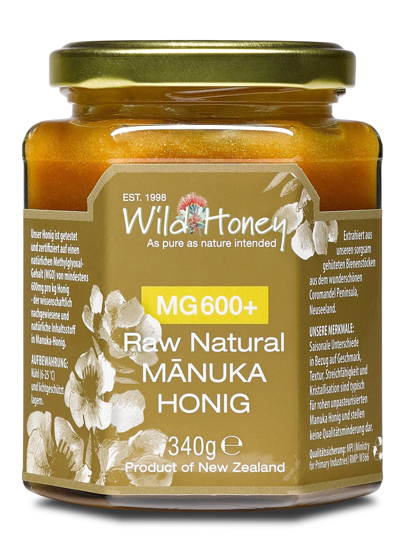 Manuka Honig MGO 600+ - Wild Honey Trade GmbH
